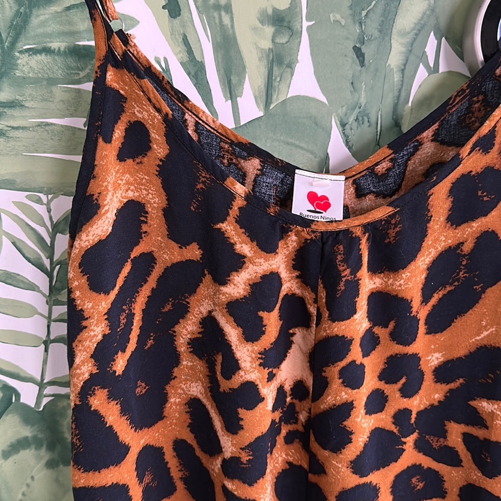 Leopard print romper